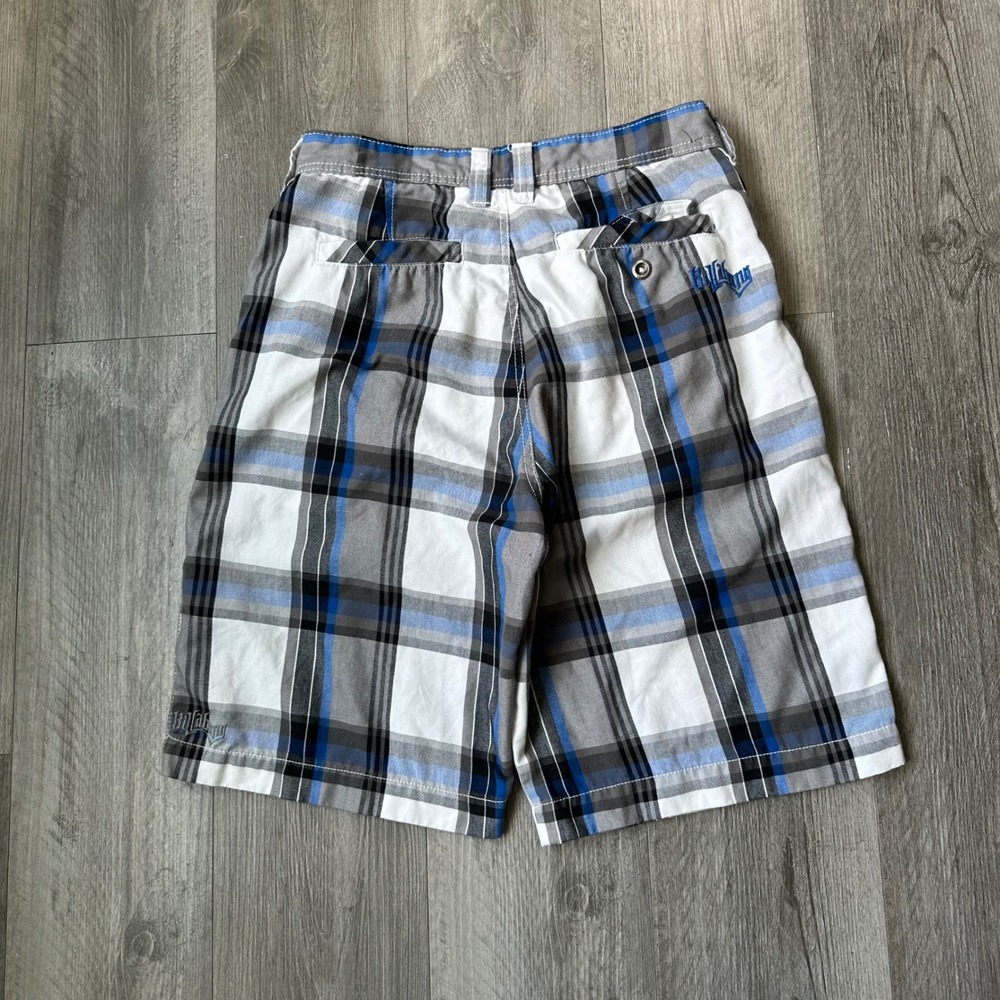 Vintage y2k rare embroided Billabong Striped cargo shorts long size 32